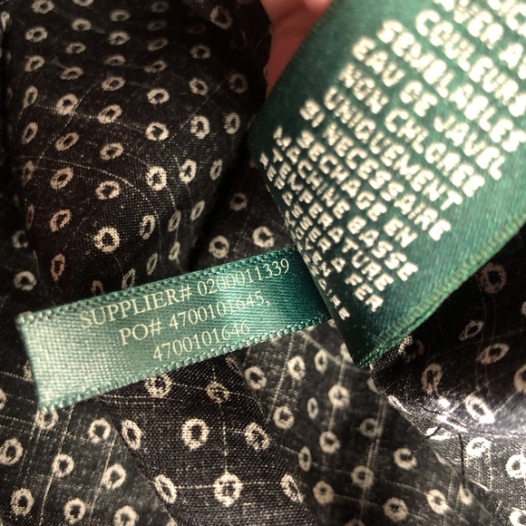 Lauren Jeans Co Black White Tuxedo Blouse - Picture 11 of 16